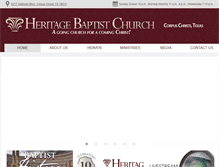 Tablet Screenshot of heritagebaptistcctx.org